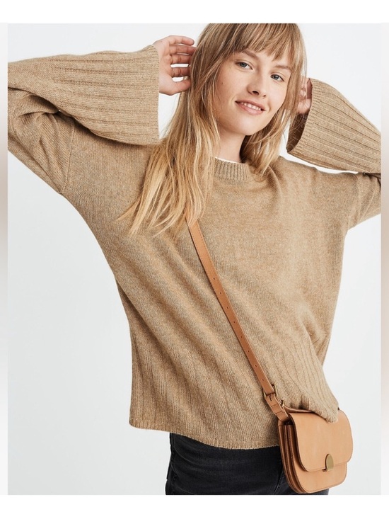Madewell Sweaters - Madewell Ayres Wide-Sleeve Pullover Sweater Wool Blend Small